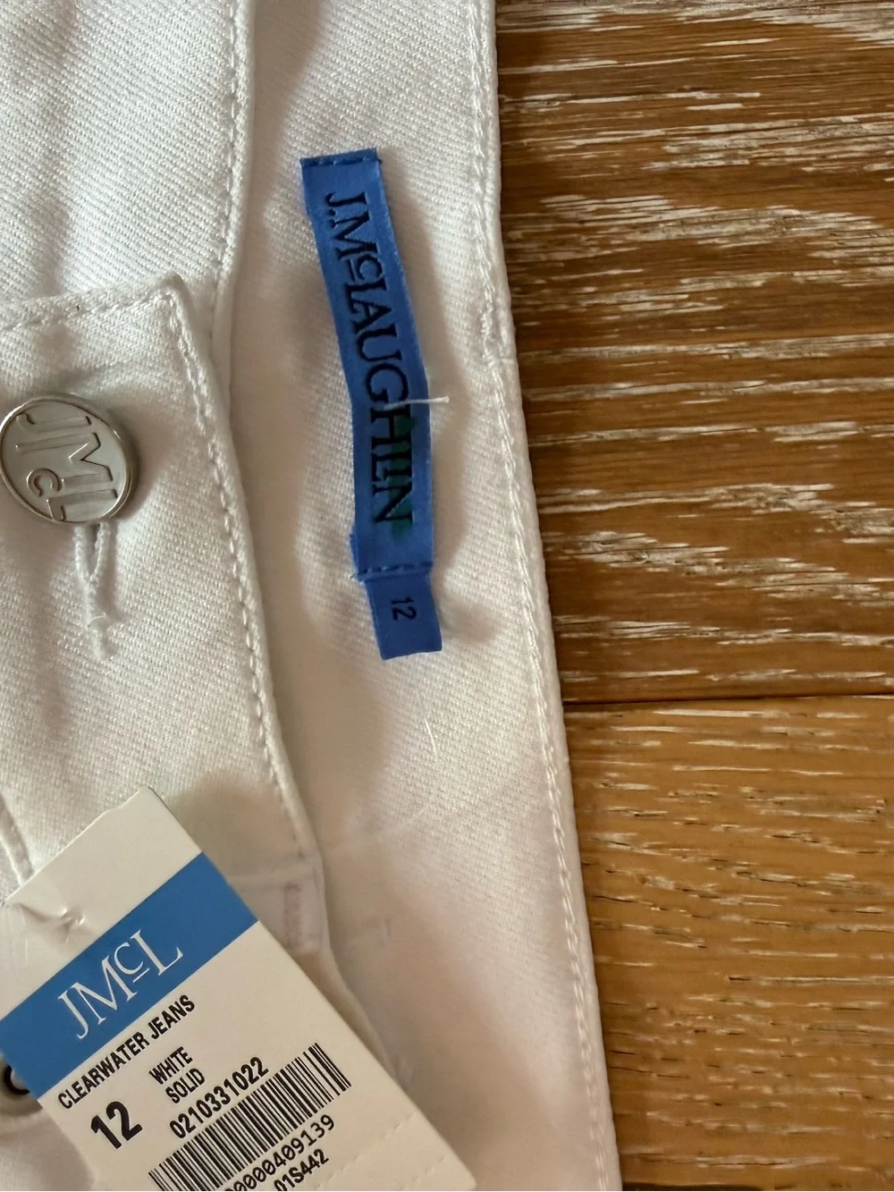 J.Mclaughlin Women's Clearwater Jeans white new with tags - Picture 7 of 13